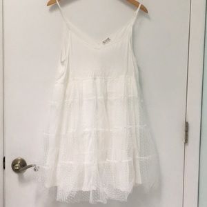Free People White Slip Lace Dress